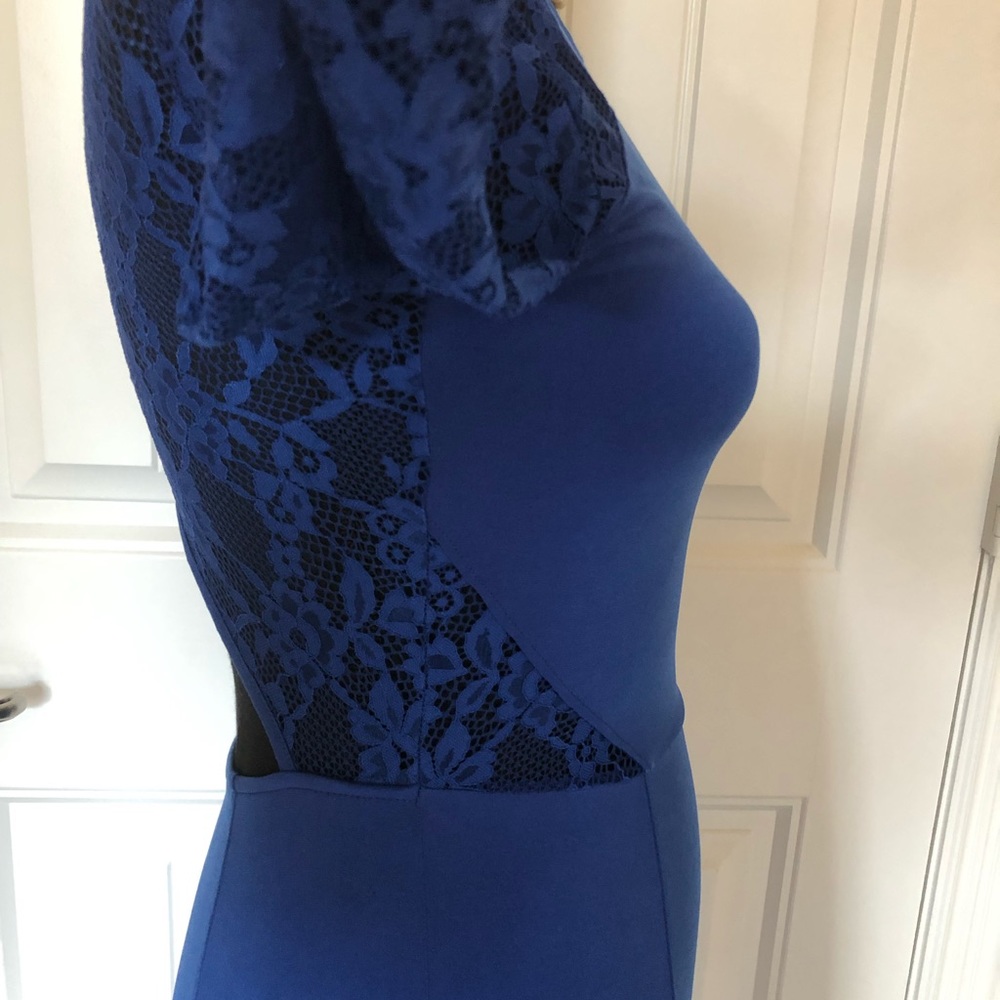 🌺 H & M DRESS WITH MATCHING COLOR LACE - Picture 3 of 8